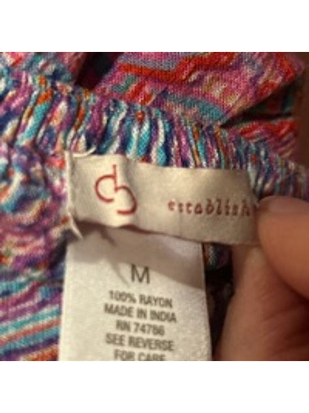 Dress Barn Boho Multi-colored Pattern Ruffle Hem Mini Skirt, M - Picture 4 of 6